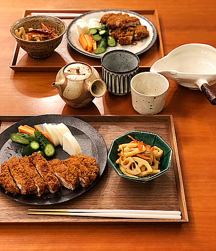 とんかつ 店主の食卓 女将の食卓blog 和食器通販 おかずのうつわ屋 本橋