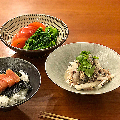 鯖缶のサラダ