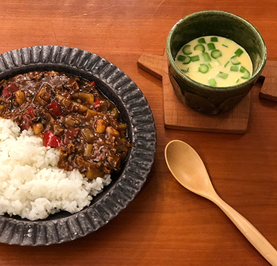 蕎麦猪口の茶碗蒸し