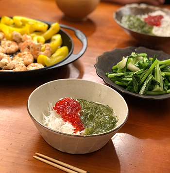 肉っけなしで夕飯