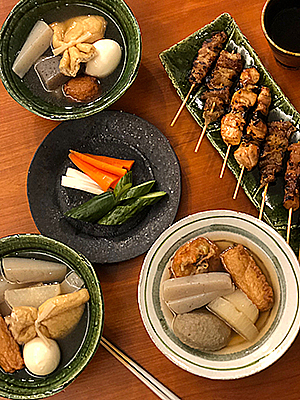 おかずのうつわ屋本橋　おでんと焼き鳥で台風一過の夜