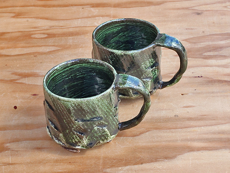 うつわ工房・織部マグカップ