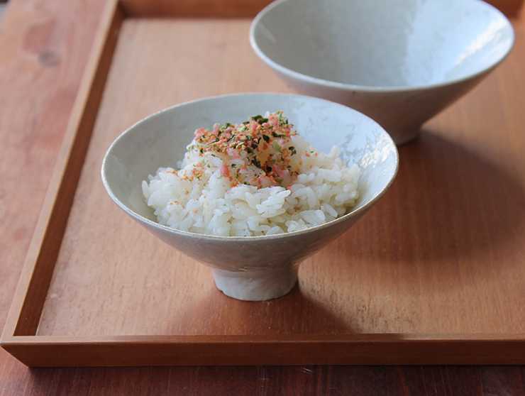 田代倫章の灰釉ご飯茶碗